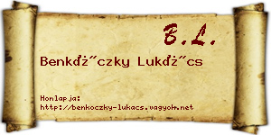 Benkóczky Lukács névjegykártya